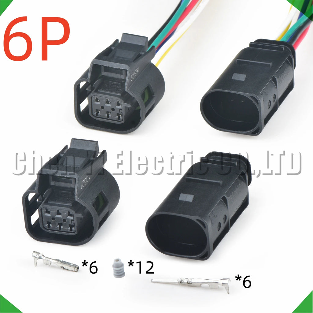 6-pin auto connector automotive connectors throttle valve oxygen sensor