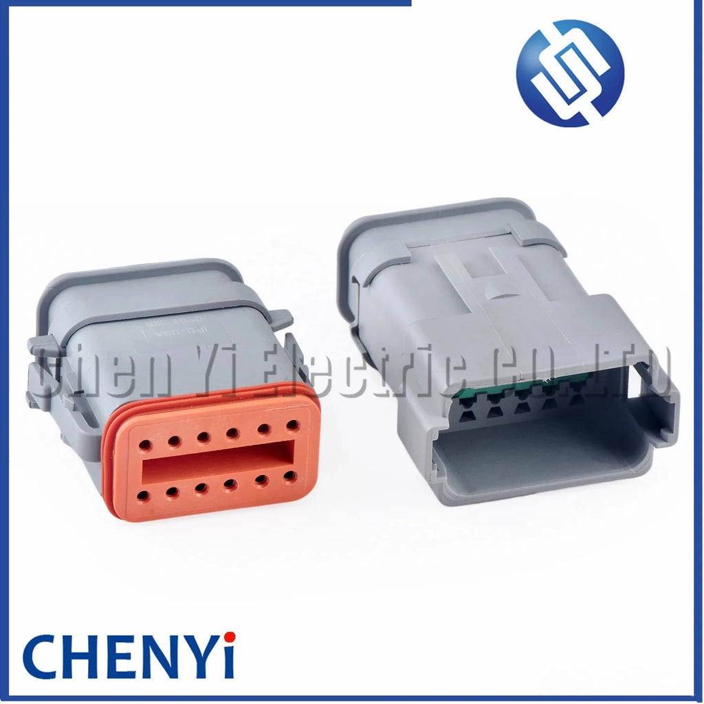 12 Pin Automotive waterproof connector Wiring Harness Plug For Deutsch DT series DT04-12P-E008 DT06-12S-E008 DT04-12P DT06-12S