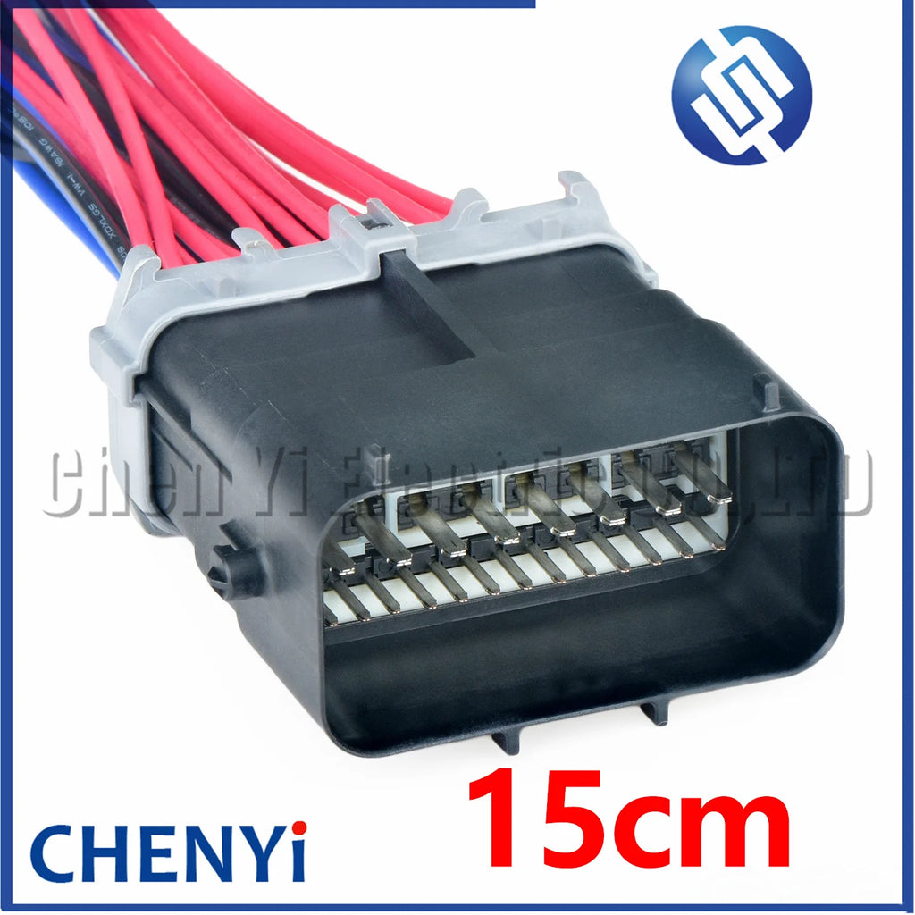 34 Pin Automotive waterproof connector Car Engine wire harness plug 3508A-01-002E 60013512A01C 60013508A01B C146 For Ford