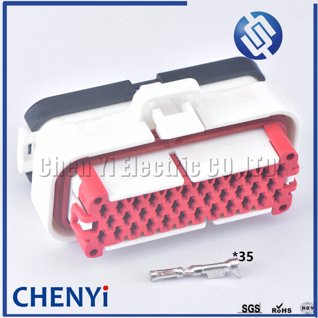 35 Pin White auto Waterproof Connector Sealed Ecu Board PCB Plug socket 776164-2 776180-2 1-776230-2 776231-2 1-776231-2