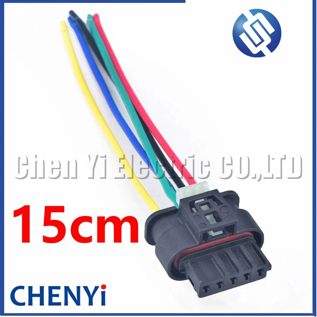 5 Pin Female Automotive waterproof Connector Air flow meter Sensor Injector Wire harness Plug 8509445-02 805-123-541 805-123
