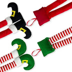 1PC New Year Car Christmas Elf Santa Legs Decoration Christmas Decor for Home Xmas Tree Pendants Ornaments Happy Gifts Amagi