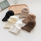 Socks Women's Mid-tude Autumn Fashion Ins Wooden Ear Socks Japanese Pile Pile Socks Preppy Sweet Socks For Women Amagi