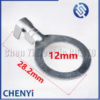 50 Pcs M3/M4/M5/M6/M8/M10/M12 Ring Lugs Eyes Brass tin plating Crimp Terminals Cable Lug Cold Pressure O Type Wiring Nose Pin