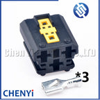 3 Pin Auto Fuse box connector Engine cooling fan harness plug 1544226-1 1544225-1 1544225-3 1544226-3 For Peugeot Citroen