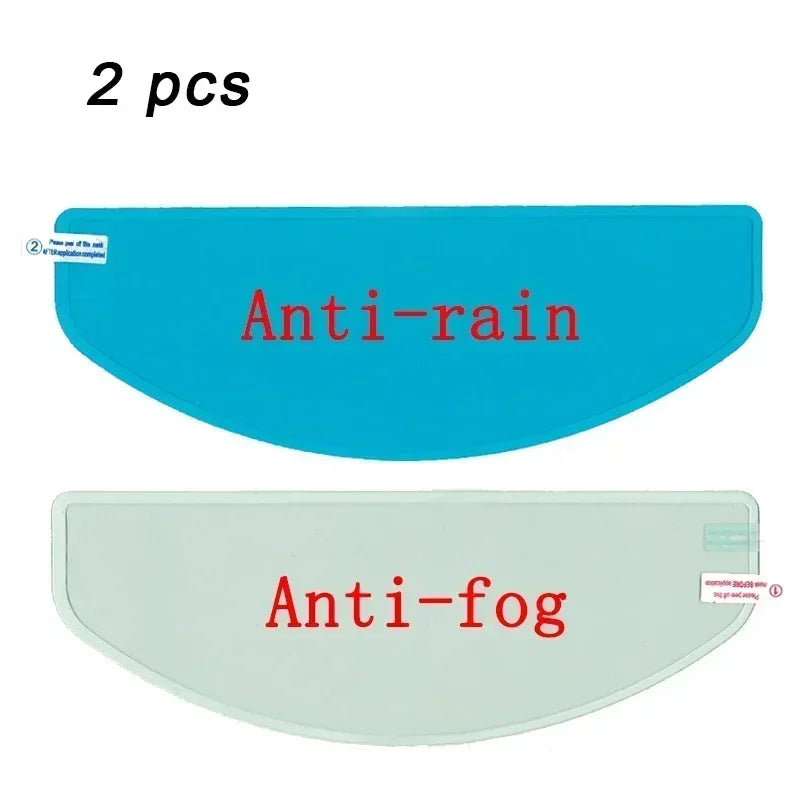 Crystal-Clear Helmet Anti-Fog Film–Nano Rain-Repellent Visor Shield for Day/Night Riding, Zero Distortion, Easy DIY Application