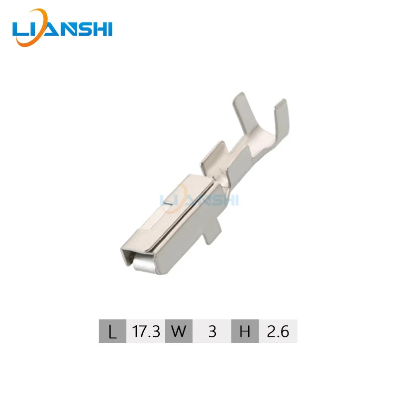 100pcs 7616-4021 automotive connector plug-in wiring copper terminal 2.2 spring tin-plated DJ621-2.2A