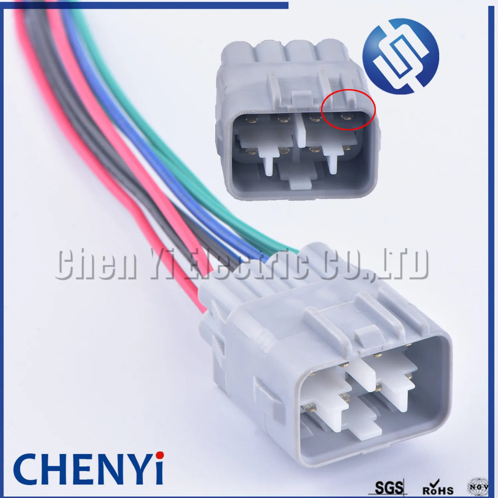 8 Pin Auto Connector Reversing Radar Assembly Plug PDC Socket pigtail 90980-10897 90980-10896 For Honda XRV CRV Toyota Supra MK4