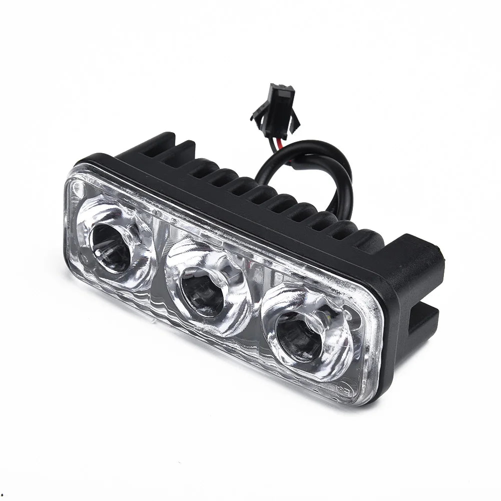2pcs 3LED Car Work Light DRL Spotlight Super White High Power Waterproof Car Daytime Running Light Fog Lamp Driving Lamp