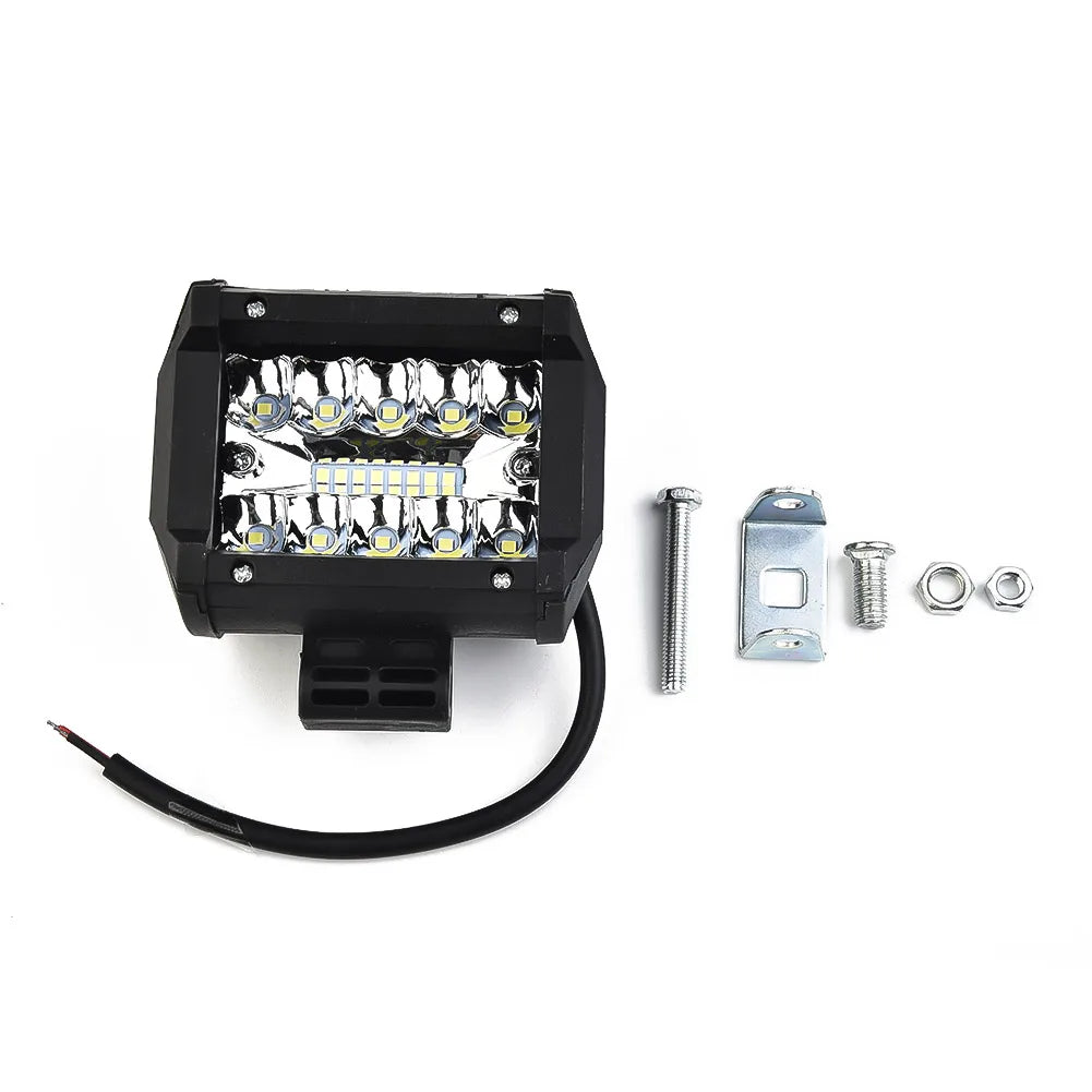 60W Car LED Work Light Bar Spot Flood Combo Pods Offroad Fog Lamp Waterproof Dust Proof  For SUV ATV UTV Car Accessories