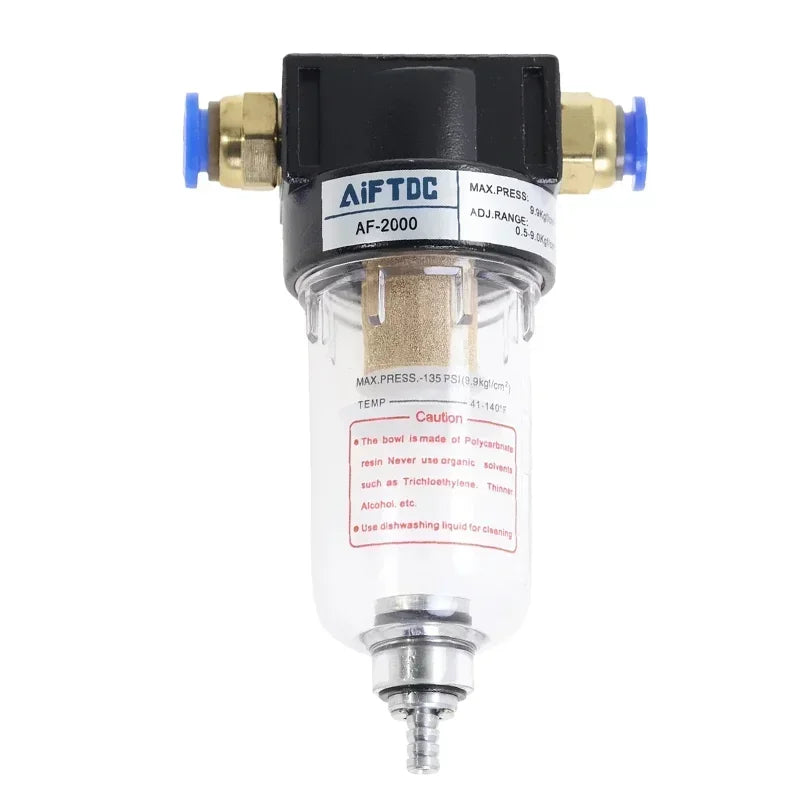 1/4 Air Source Processor AF2000 AF2000-02 Copper Filter Air Pump Filter Oil Water Separator Pneumatic Components Air Compressor