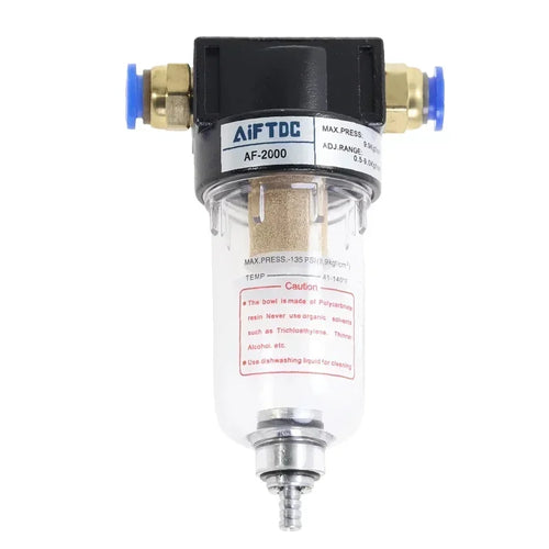 1/4 Air Source Processor AF2000 AF2000-02 Copper Filter Air Pump Filter Oil Water Separator Pneumatic Components Air Compressor