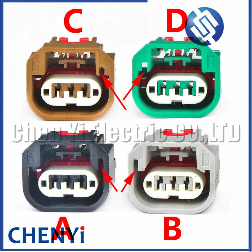 3 Pin Auto connector Turn signal pressure camshaft position sensor wire harness plug 7287-0955-30 7287-0955-60 For Jeep Chrysler