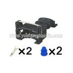 2-PIN Connector Waterproof 3.5mm Male Female Connectors Cable Plug Wiring Harness For Car 1-144545-0 282189-1