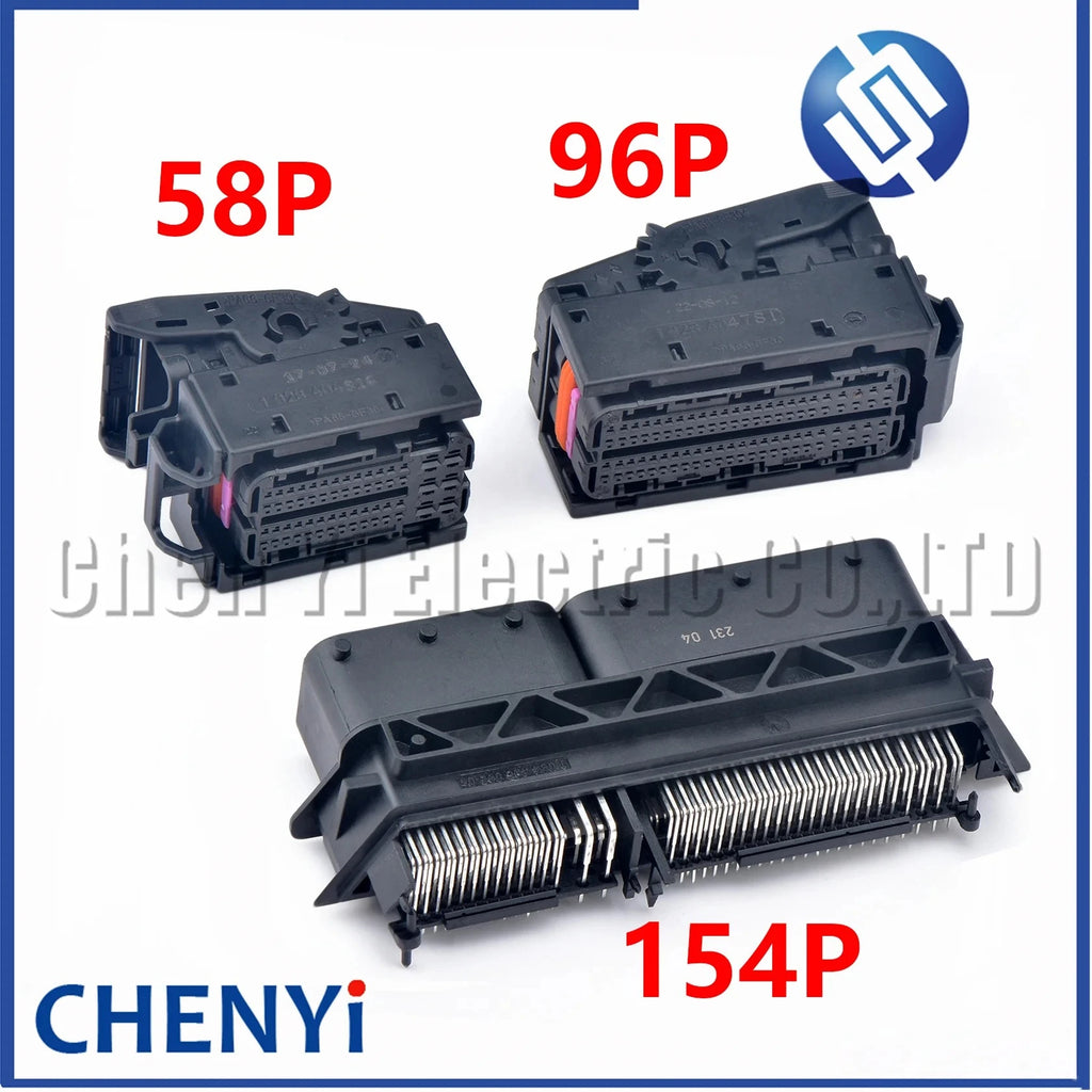 58/96/154 Pin Diesel Common Rail Engine Computer Board ECU Plug Connector 1928404781 1928404916 1034486098-05 For EDC16/17