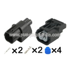 2-PIN Connector Male Female Waterproof Auto 1mm Connector Air Intake Pressure Sensor Plug 6188-0589 6189-0890