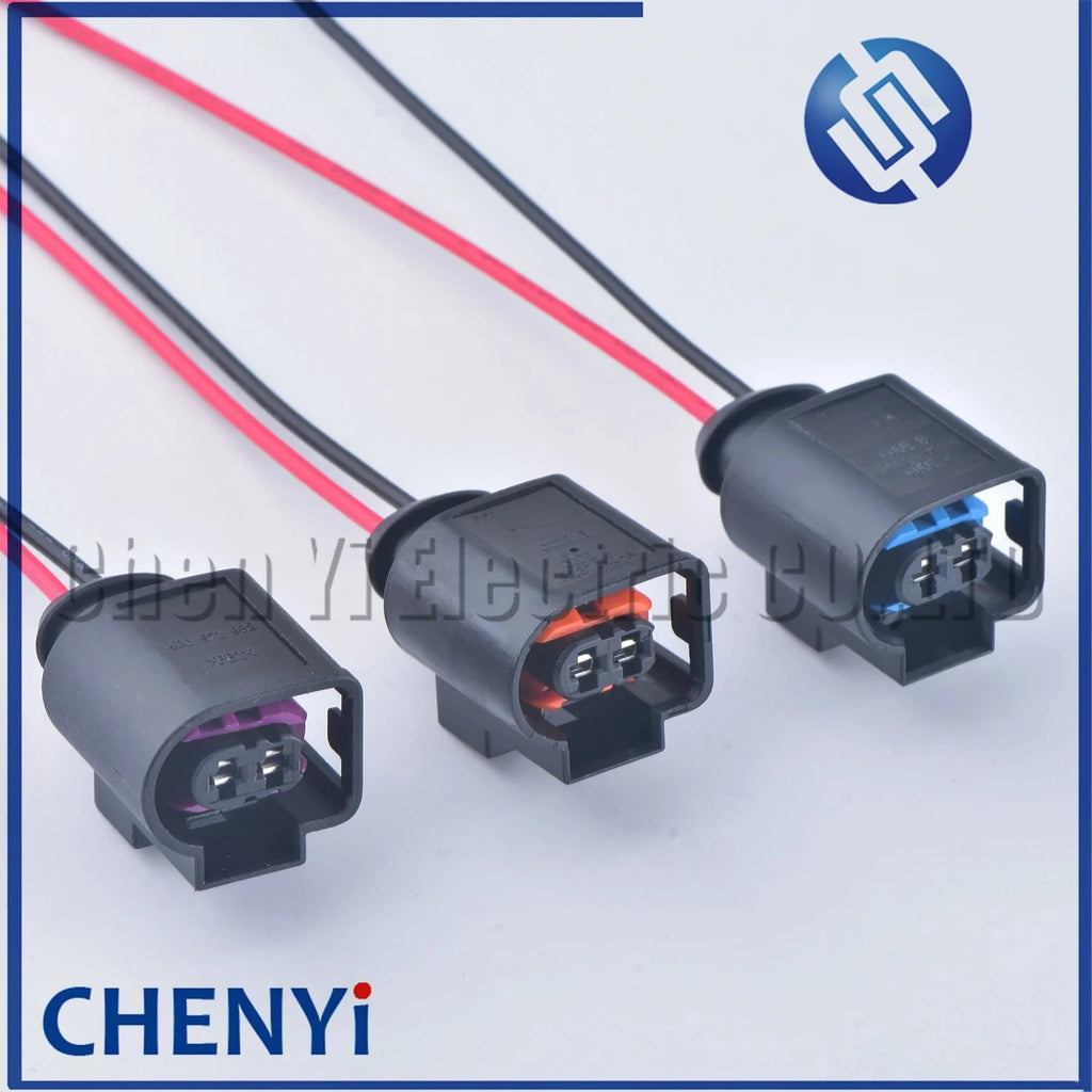 2 Pin Automotive waterproof connector fuel injector Wiring plug 4D0971992A 4D0971992B 4D0971992