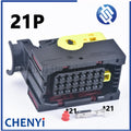 21 Pin ECU connectors 1-1534127-1 Balck Female Wiring Socket Plug 1-1355219-2 With Terminals and waterproof seal