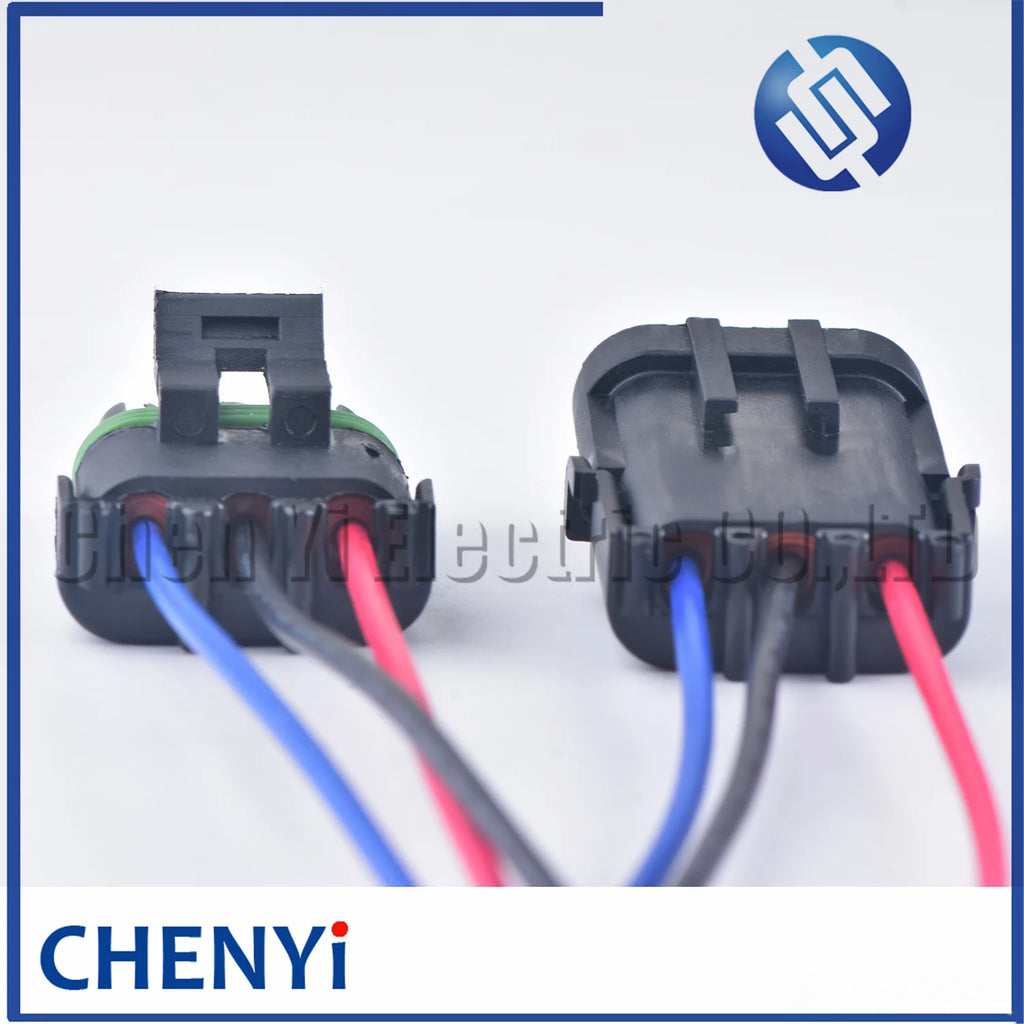 3 Pin 2.5mm Series Automotive Waterproof Connector female or male MAP TPS coil Wire harness Plug Socket 12010717 12015793