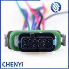 12 Pin female automotive waterproof Miniature connector motorcycle tachometer Wire harness plug DJ7127A-0.8-21 For Harley
