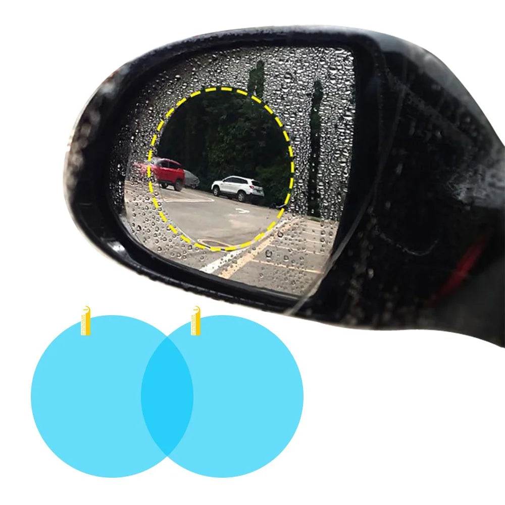 Car Rearview Mirror Film Auto Window Glass Anti-Fog Anti-Reflection Sticker Rainproof Waterproof Film Automotive Accessories