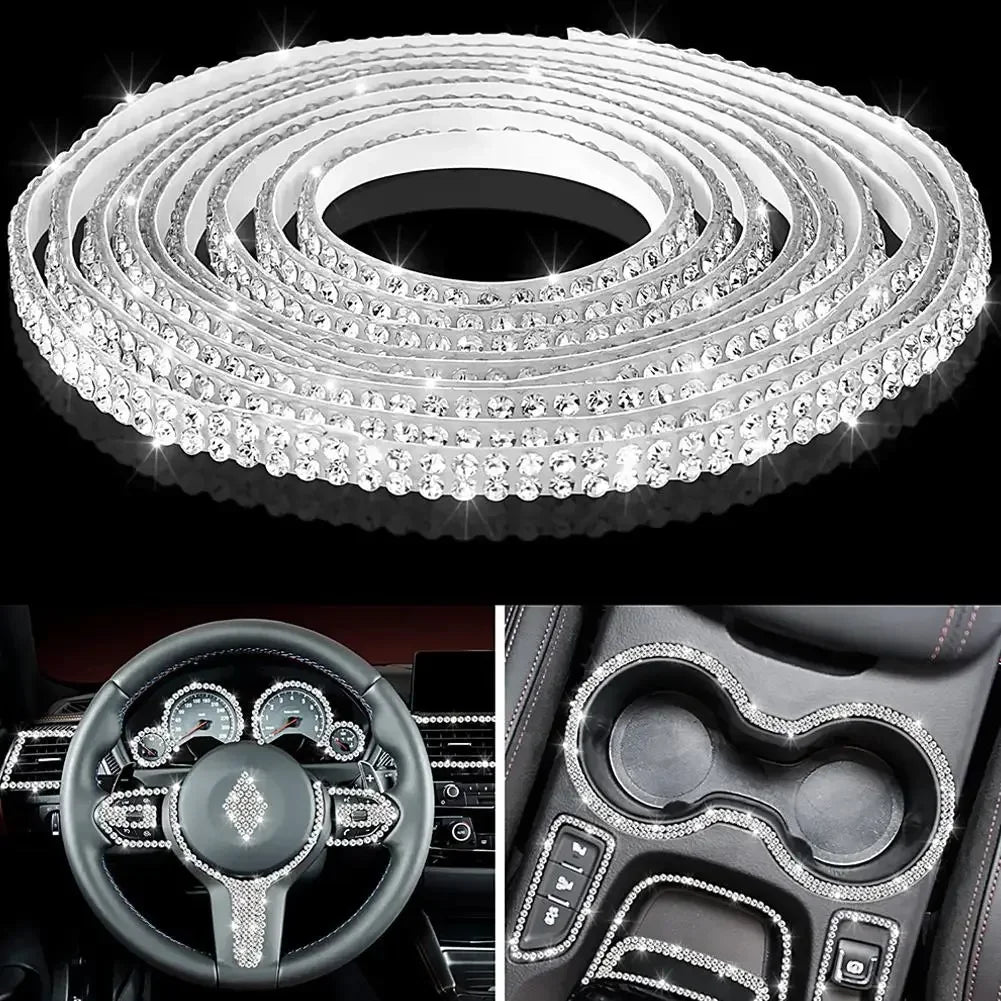 Car Decorative Stickers Auto Crystal Artificial Diamond Girls Car Decoration Accessories Auto Interior Cover  Waterproof amagi
