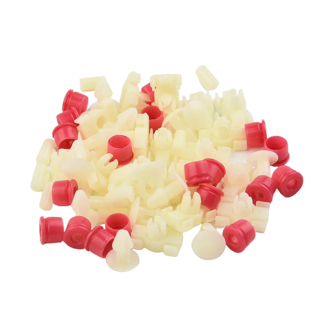 52Pcs Car Clamps Plugs Grommets Door Gasket Strip Trim Clips For Mercedes For Benz W123 Car Plastic ExteriorAccessories
