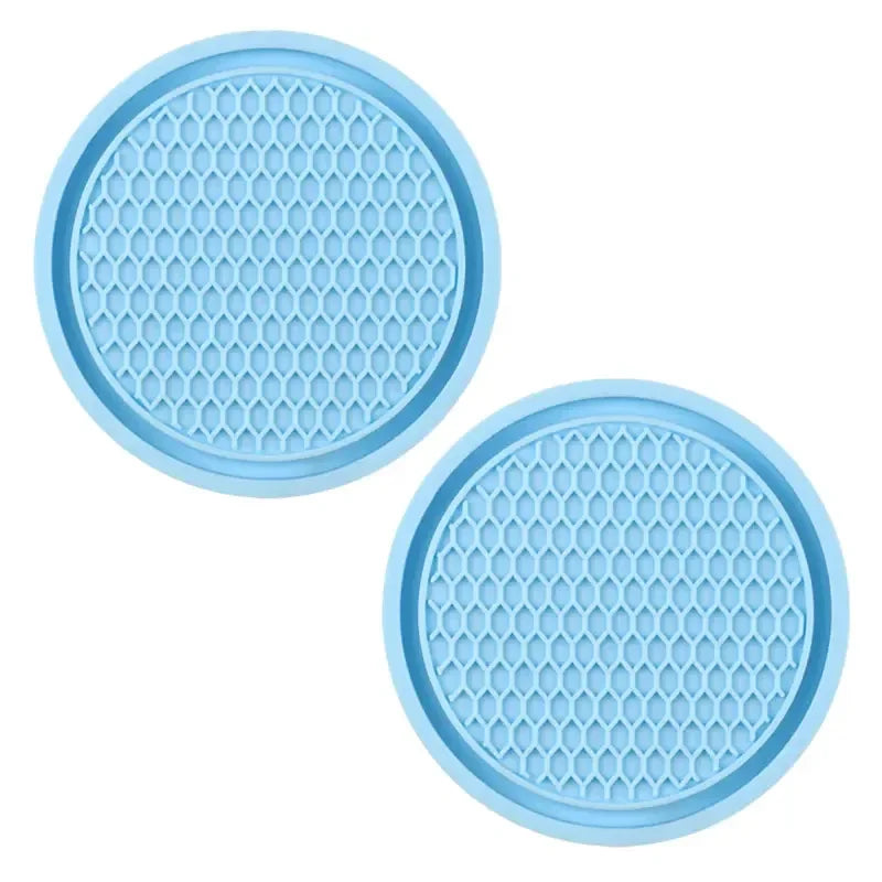 2pcs Cute Bling Car Cup Holder Coaster Mat with Rhinestone for Women Girl Universal Anti Slip Automotive Interior Amagi