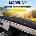 Model3 Highland 2024 Suede interior Accessories For Tesla Model 3 Y 2022 Dashboard Panel Pad Dash Board Sunshade Protector Cover