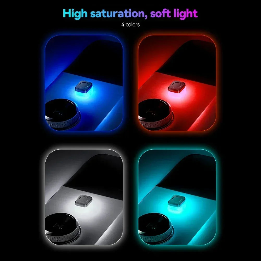 Universal USB Car Interior Ambient Atmosphere Light LED Signal Lights Auto Reading Lamp Decorations Interior Accessories Amagi