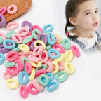 100/300PCS Colorful Basic Nylon Ealstic Hair Ties for Girls Children Ponytail Hold Scrunchie Rubber Band Kids Basic Hair Amagi