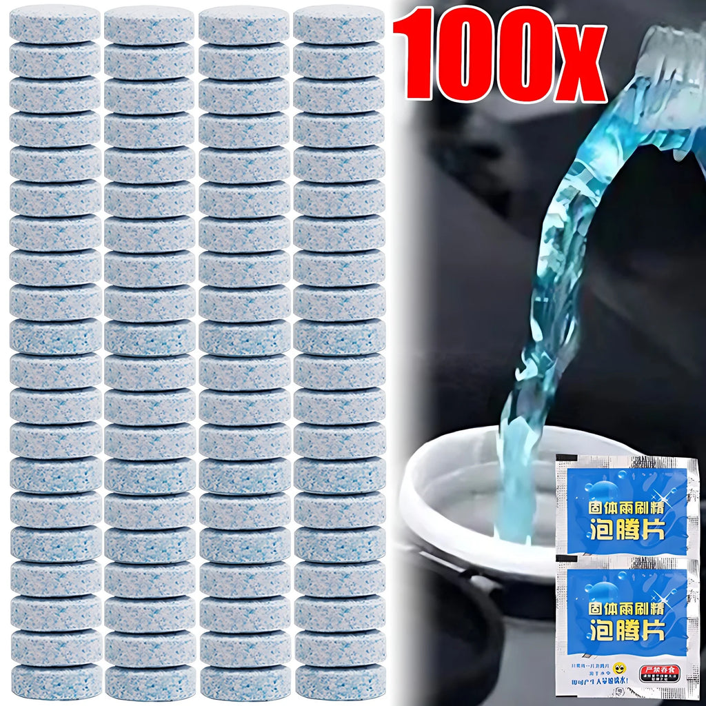 300/10PCs Solid Car Windshield Cleaners Effervescent Tablets Windscreen Window Glass Dust Wiper Car Wash Tool Car Accessories