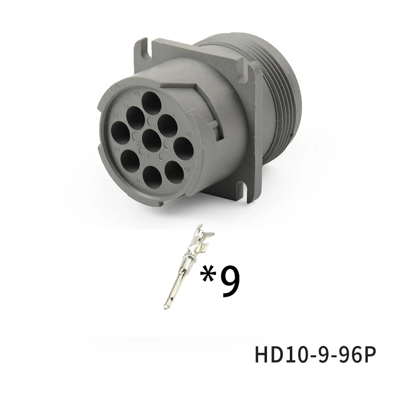 Suitable for Deutsch type connector 9-core diagnostic interface HD16-9-96S waterproof connector HD10-9-1939P-P080