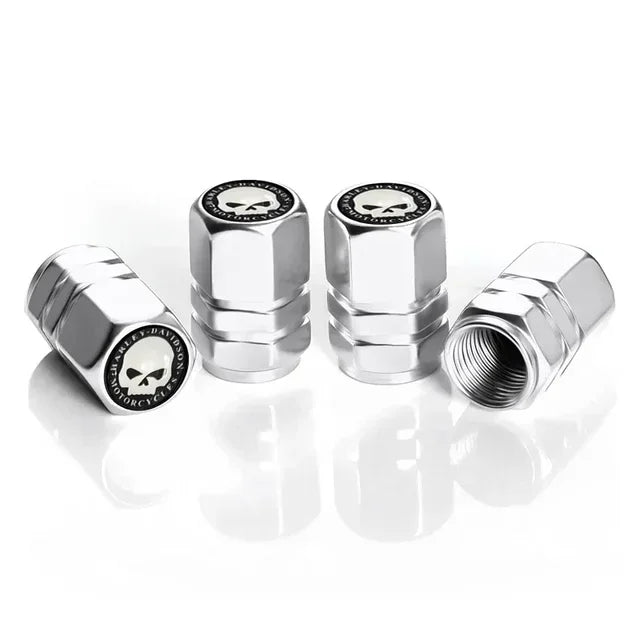 4Pcs Tire Valve Stem Caps, Universal Car Wheel Air Valve Dust Proof Covers for Cars, Trucks, SUVs, Bikes and Motorcycles Amagi