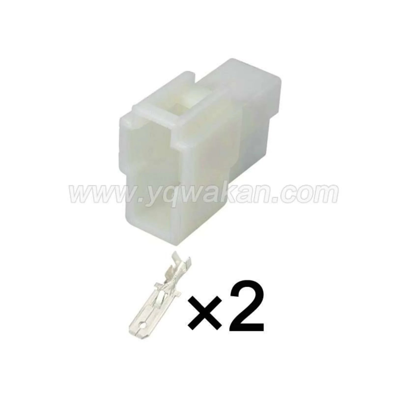 2PIN Automobile Connector 6.3mm Series Male Female Unsealed Connectors Wiring Harness Housing With Terminal