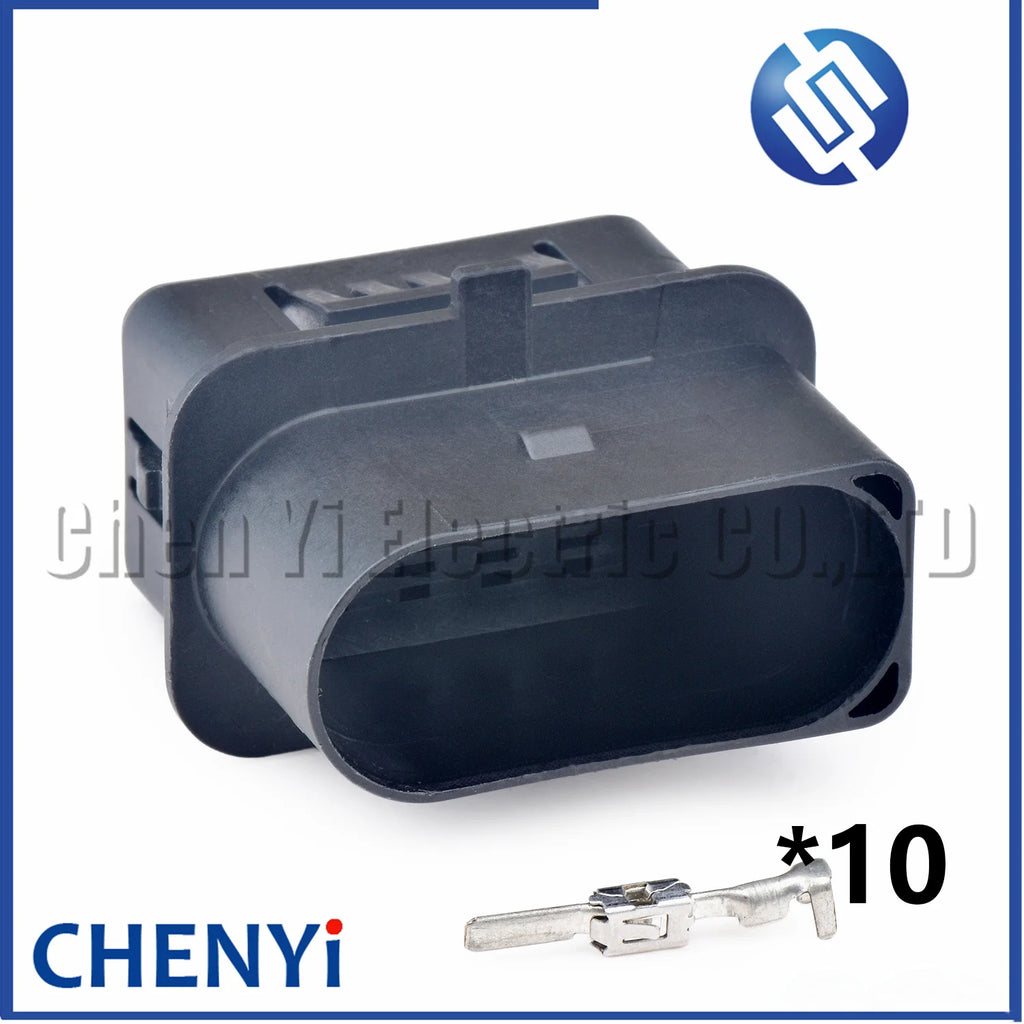 10 Pin Temp Sensor Plug Deflation Valve Connector Halogen headlight plug 1J0973835 1J0973735 6R0973735 493578-2 2294597-1