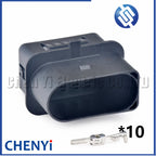 10 Pin Temp Sensor Plug Deflation Valve Connector Halogen headlight plug 1J0973835 1J0973735 6R0973735 493578-2 2294597-1