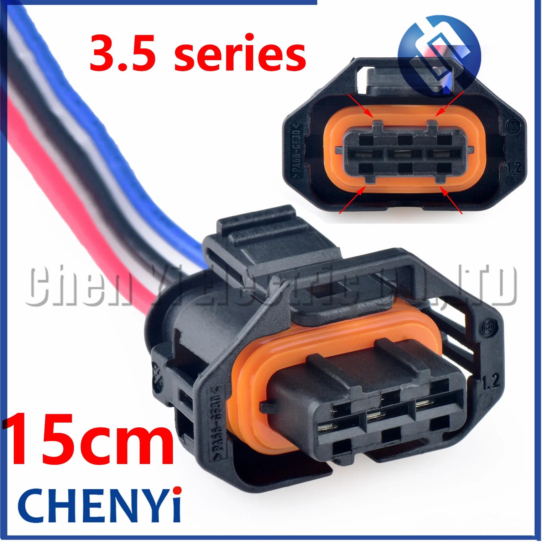 3 Pin Automotive MAP Sensor Plug Diesel Injection Pump plug crankshaft connector 3515026900 1928403966 1928403968