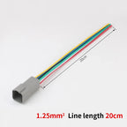 DT06-6S DT04-6P Deutsch waterproof connector car day running lights modified wiring harness plug LED spotlight harness