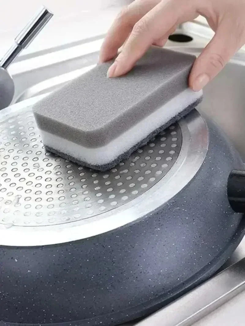 5-50PCS Double-sided Cleaning Sponges Magic Super Absorbent Pan Pot Dishwashing Scouring Pad Wipe Household Kitchen Clean Amagi