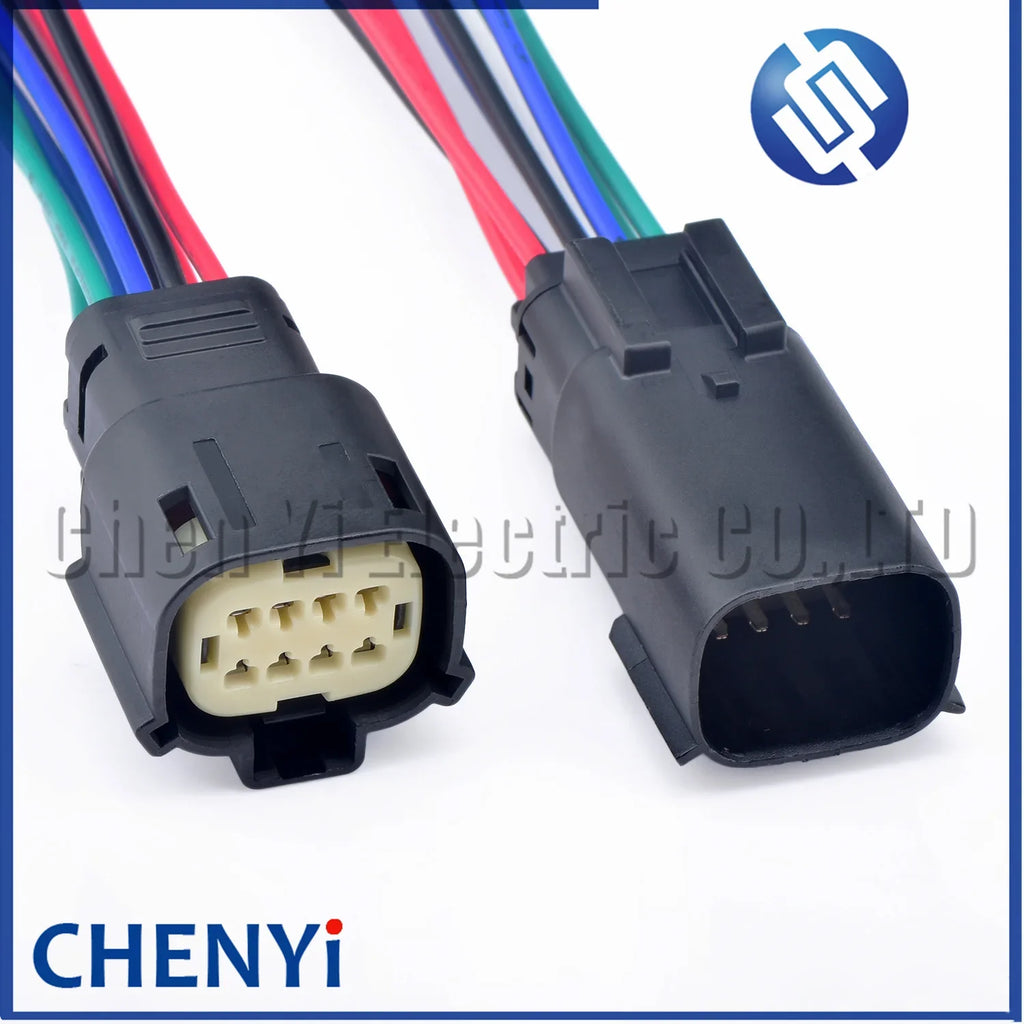 8 Pin 33472-0801 Auto Electrical Headlight Light Socket Car Engine Cable Plug For Ford BUICK Chevrolet With wiring harness