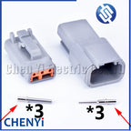 DTM connectors For Deutsch DTM06-2S 3S 4S 6S 8S/DTM04-2P 3P 4P 6P 8P 12P Male Female Waterproof Connector Automotive Sealed Plug