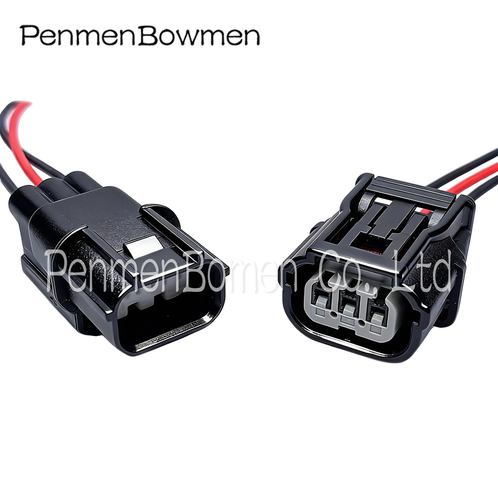 1 Set 3 Pin Car Ignition Coil Small Lamp Electrical Cable Connectors Female Male Wire Harness Plug for Honda 6188-4775 6189-7037