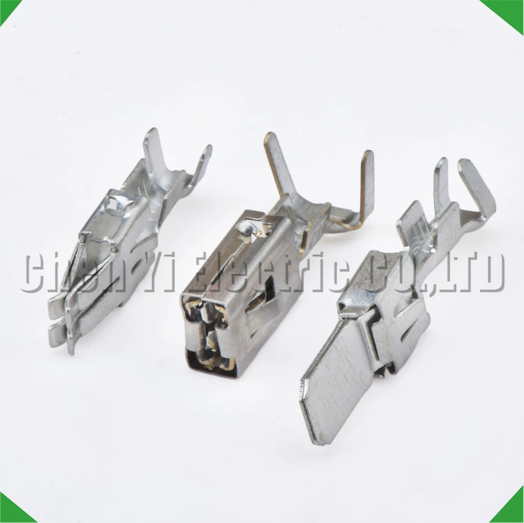 20 Pcs 6.3mm Male or Female wire Crimp Pins For 927837-1 1-968050-1 1241414-1 Sheath Au...