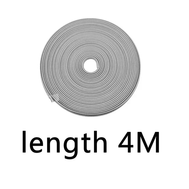 4M / 8M Car Grilles Decoration Strips Auto Wheel Protector Car-styling Accessories Wheel Sticker Tire Rim Strip Chrome Tape Good