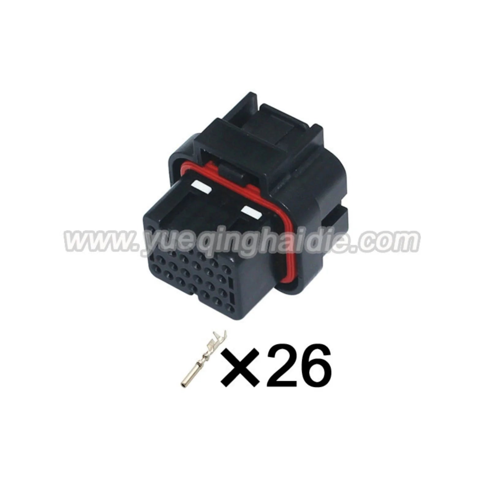 26 Pin Connector Waterproof 1.2mm Male Female Connectors Straight PCB Wire Harnesses ECU Cable Socket 3-1437290-7 1473416-1