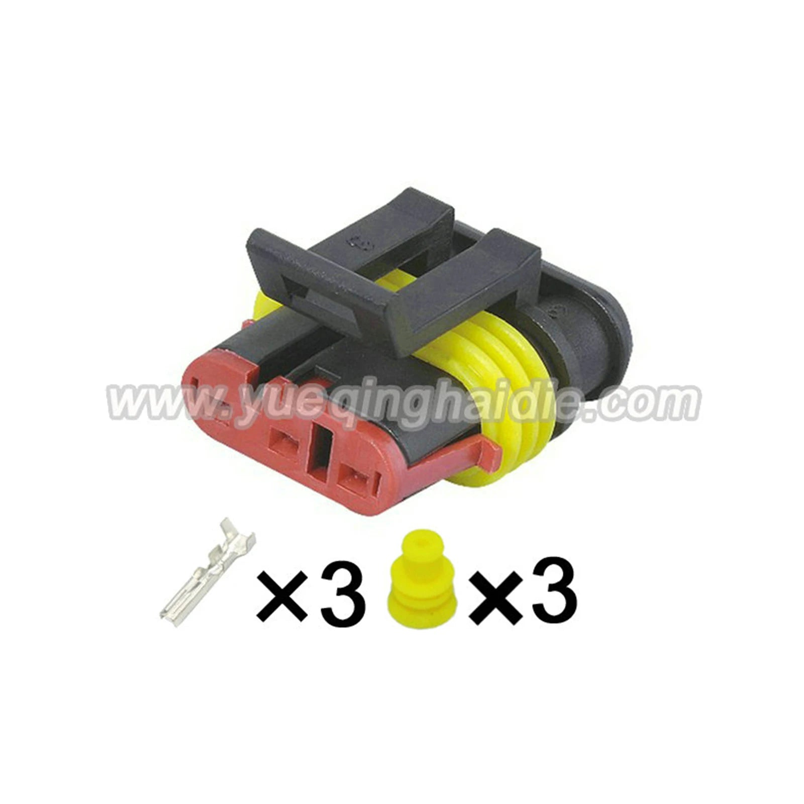 AMP 3Pin ConnectorS Waterproof 1.8mm Male Female Connector Automotive Wiring Harness Cable Socket 282105-1 282087-1