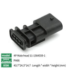 5/10/100 Sets 2P/3P/4P/5P/6P1-1718645-1 1-1670916-1TE type wiring harness connector reversing radar plug waterproof connector
