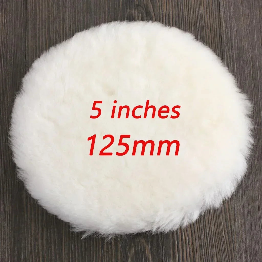 3 4 5 6 7 inch Wool Polishing Disc Car Waxing Polishing Buffing Car Paint Care Polisher Pads Auto Washing Accessories
