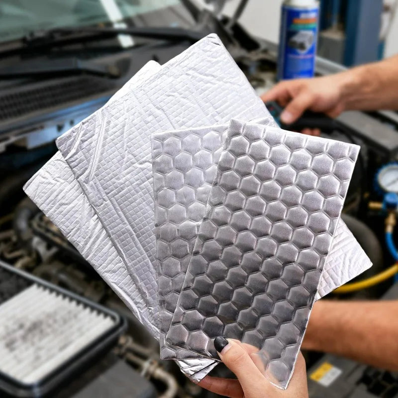 Car Soundproofing Mat Closed Cell Foam Shock Absorption for Thermal Noise Insulation Car Hood 25X18CM Rv Camper Insulation Mat